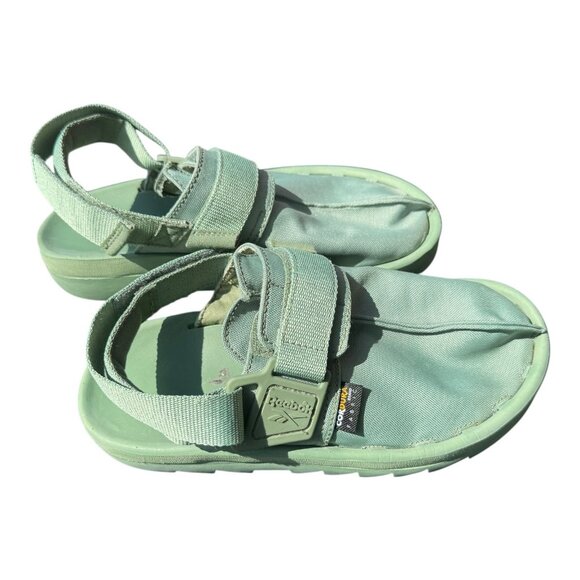 Reebok Beatnik Ashen Green Cordura Canvas Sandals Mens Size 7 Urban Outfitters - Picture 2 of 8